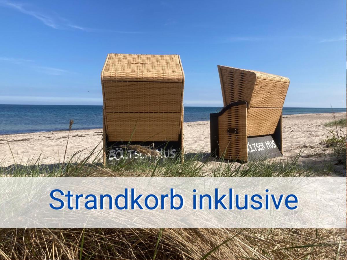 Boeltser Hus Ferienwohnungen Mit Strandkorb Und Kamin 10 Gehminuten Zum Kurtaxefreien Sandstrand Kraksdorf Εξωτερικό φωτογραφία